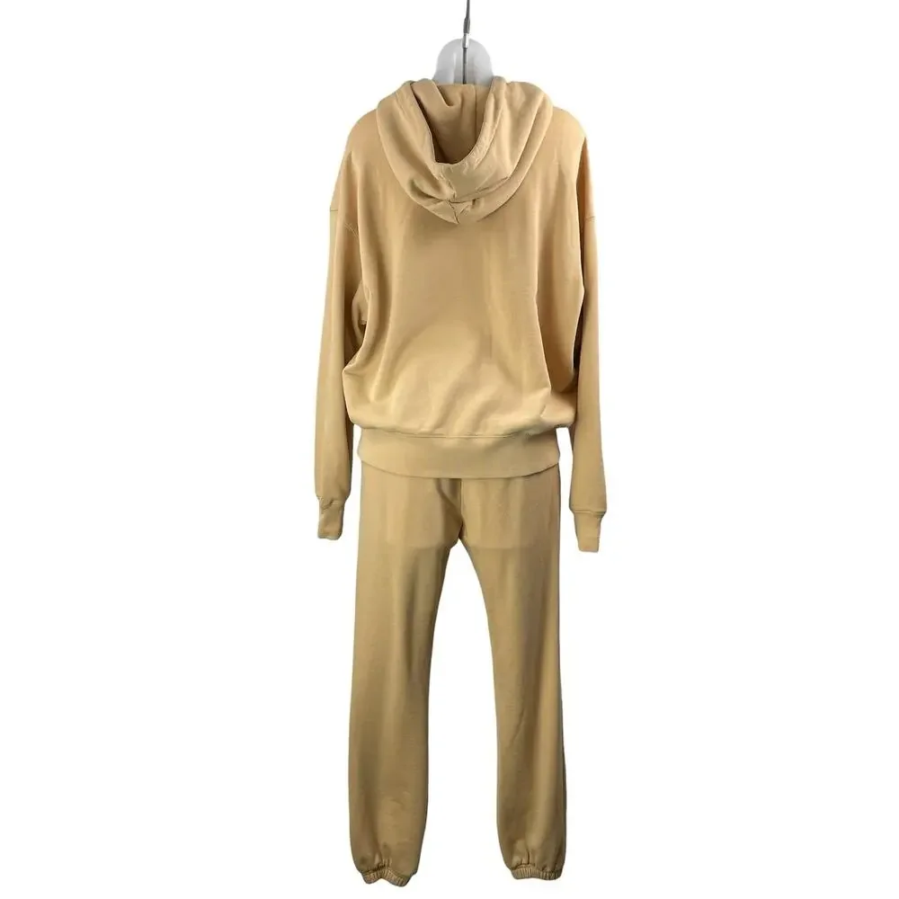 WeWoreWhat Tan Hoodie Hooded Sweatshirt Sweat Pants Two Piece Set Size XS/S